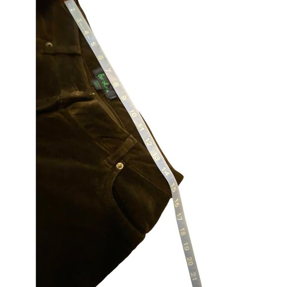 Boden Brown Velvet Straight Leg Trousers 12R Cotton With Stretch Fab Condition - Picture 9 of 13